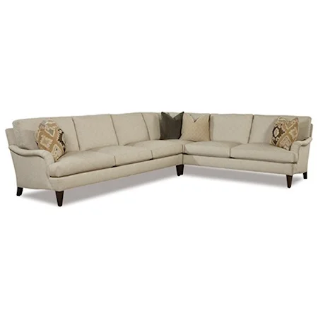 Two Piece Traditional Corner Sectional Sofa